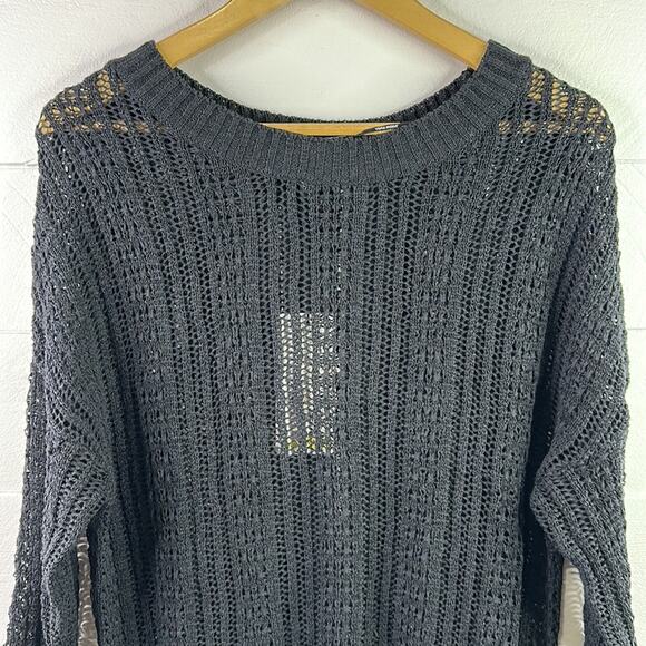 VERO MODA Black Molly Starbuck‎ 3/4 Sleeve Knit Sweater Size Medium - Picture 5 of 13